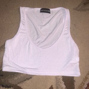 Pretty little thing white cropped top 0